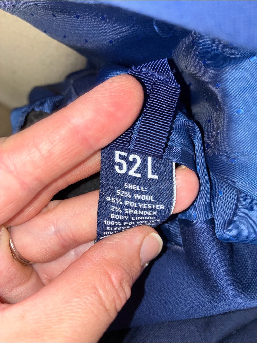 crown & ivy Men's Blue Single-Breasted Sport Coat - Picture 3 of 3